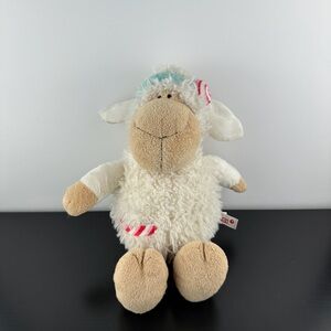 Nici Rare Jolly Candy Sheep 14” Peppermint Headband Pocket Plush Stuffed Lamb